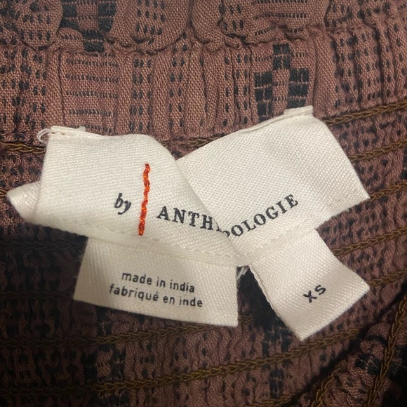 By Anthropologie Brown Balloon-Leg Jumpsuit XS - Picture 11 of 13